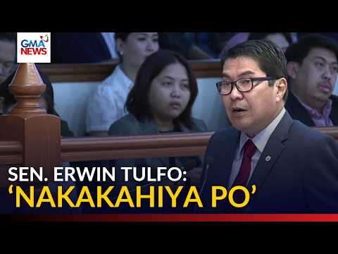 Sen. Erwin, umalma sa alegasyon na idinawit ang Minority sa nangyaring tensyon sa Senado | GMA News thumbnail