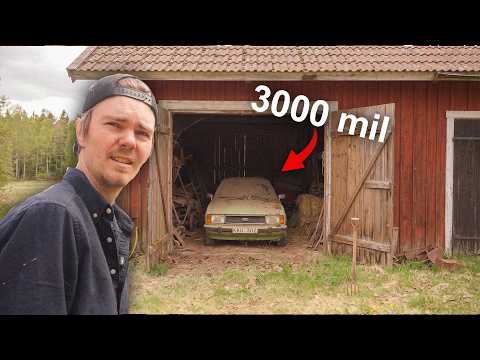 VI KÖPTE EN BIL SOM STÅTT I EN LADA I 35 ÅR FÖR ATT STARTA OCH KÖRA HEM DEN thumbnail