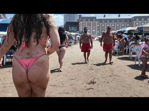 🇦🇷 Mar del Plata Beach Sand Walking for Summer Vibes thumbnail