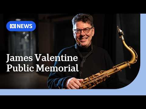 Hundreds gather to farewell James Valentine at Sydney Town Hall | ABC NEWS thumbnail
