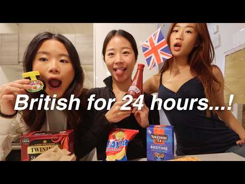EATING BRITISH FOODS FOR 24 HOURS...(and speaking LOL) thumbnail