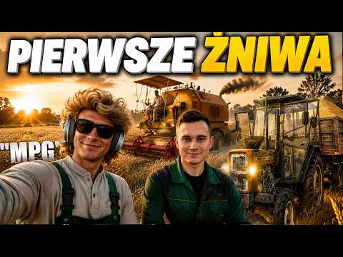 🥰PIERWSZE ŻNIWA!🥰na Usługach!🤑Mój Pierwszy ZAROBEK!✨BIZON i URSUS c360✨ #MPG [#628] FS25 w/ Koliz thumbnail