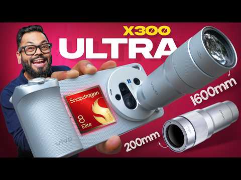vivo X300 Ultra Unboxing & First Look ⚡ Snapdragon 8 Elite Gen 5, Dual 200MP Cameras & More thumbnail