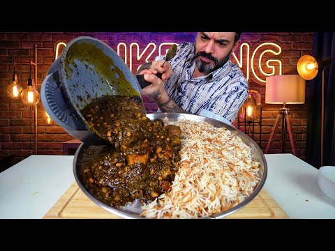 الشبزي العراقي البصراوي الحار او السبزي موكبانغ Spicy Iraqi Basrawi Shabzi Mukbang Eating Show thumbnail