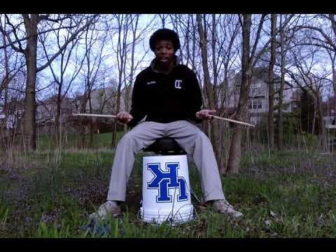 Music Education Student Teacher Plays Bucket Drum For Students at Home Due to COVID-19 Closures thumbnail
