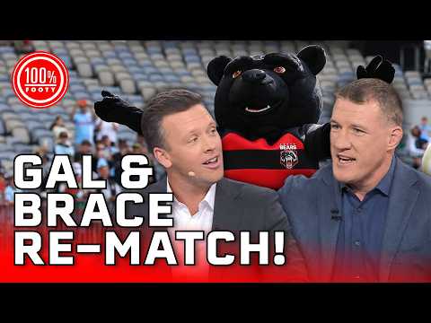 Gal and Brace go at it AGAIN over the Bears! | 100% Footy thumbnail