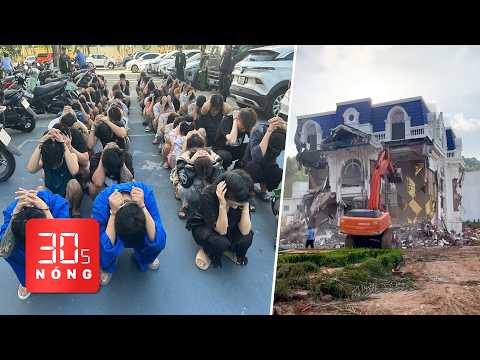 Bản tin 30s Nóng: Bóc gỡ đường dây ma túy hơn 140 người; Cưỡng chế biệt thự trắng nổi tiếng Phú Quốc thumbnail