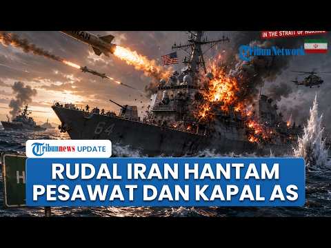 Rangkuman AS-Iran: Rudal IRGC Menggila! Pangkalan AS Dilumat 4 Kapal Washington di Hormuz Dihantam thumbnail