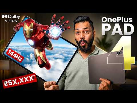 OnePlus Pad 4 Unboxing & Quick Review⚡Snapdragon 8 Elite Gen 5, 3.4K 144Hz @₹59,999! thumbnail