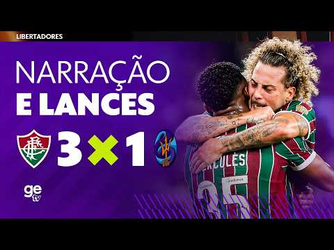 FLUMINENSE X DEPORTIVO LA GUAIRA | NARRAÇÃO E LANCES | LIBERTADORES 2026 | ge tv thumbnail
