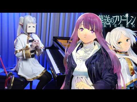 The Most Soothing Frieren OST「Time Flows Ever Onward」Piano Cover 🤍Frieren: Beyond Journey's End🖤 thumbnail