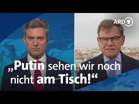 Europäer stärker an Ukraine-Verhandlungen beteiligen | tagesthemen-Interview thumbnail