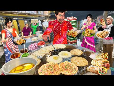 Kolkata Egg Rolls अंडा का रोल Bengali Famous Street Food Comedy Hindi Kahani Moral Stories thumbnail