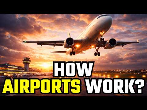 How Airports Work – Check-In, Baggage Handling, Air Traffic Control, Takeoff & Landing Explained thumbnail