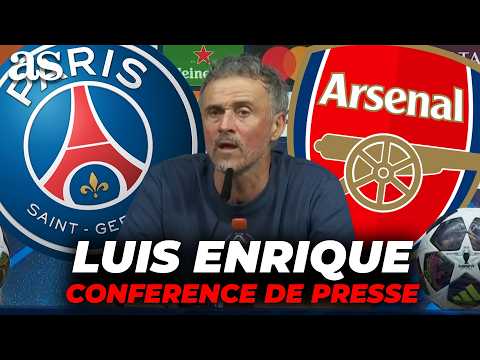 LUIS ENRIQUE en conférence de presse PSG champion de LDC après ARSENAL thumbnail
