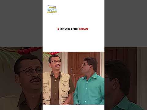 2 Minutes of full chaos !   #tmkoc #funny #comedy #taarakmehta #jethalal #daya thumbnail