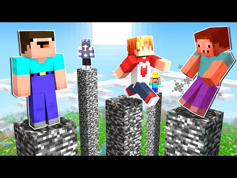 НУБ И ПРО ВЫЖИВАЮТ НА СТОЛБАХ В МАЙНКРАФТ ! НУБИК И ТРОЛЛИНГ МИНИ ИГРА MINECRAFT thumbnail