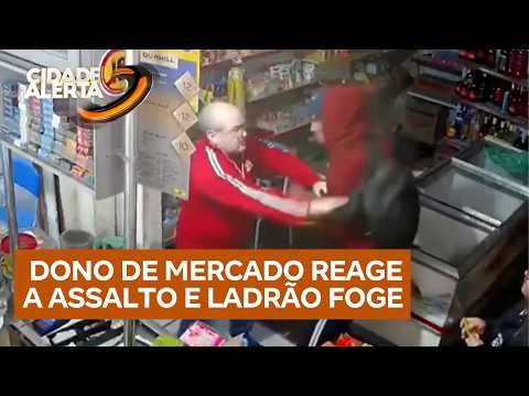 Dono de mercado reage a assalto e bota bandido para correr thumbnail