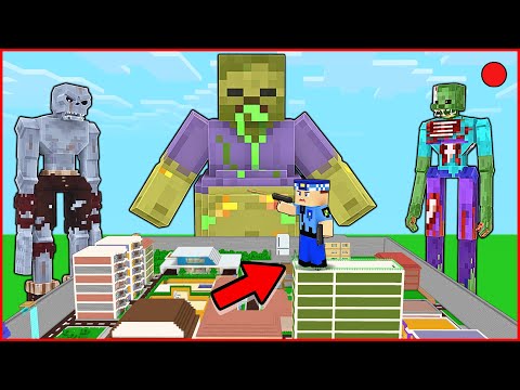 KEREM KOMİSER ŞEHRİ ZOMBİ İSTİLASINDAN KURTARIYOR! - Minecraft thumbnail
