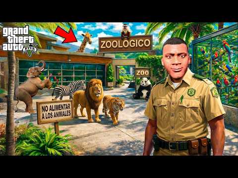 CONVERTÍ en un ZOOLÓGICO la CASA de FRANKLIN en GTA 5 thumbnail