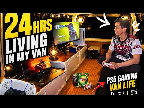 24 Hours Living in My Van | PS5 Gaming Setup on Wheels! thumbnail
