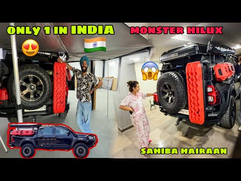Finally apni Hilux ko asli Monster Truck bana diya ? Sahiba dekh kr hairaan ? Only 1 in INDIA ? thumbnail