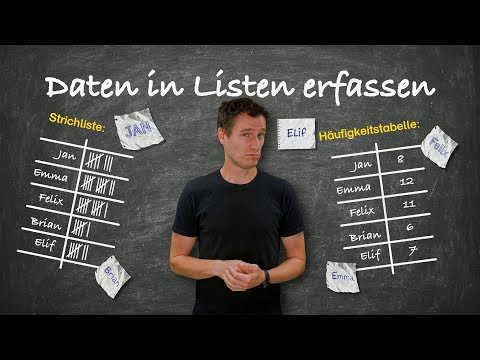 Daten in Listen erfassen | Strichliste und Häufigkeitstabelle - einfach erklärt thumbnail