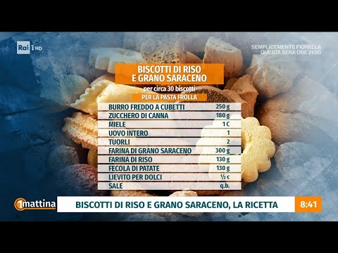 Biscotti fatti in casa croccanti e senza glutine - Unomattina 22/05/2026 thumbnail
