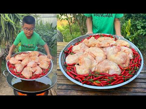 Chef Seyhak: Yummy chicken legs and chili cooking | Chicken leg recipes thumbnail