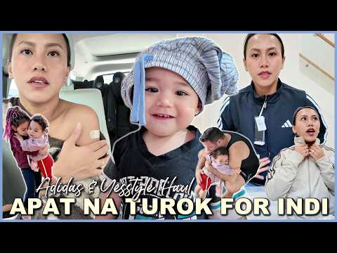 ANG TIBAY NI INDI! APAT NA TUROK GRABE! ADIDAS & YESSTYLE HAUL ❤️ | rhazevlogs thumbnail