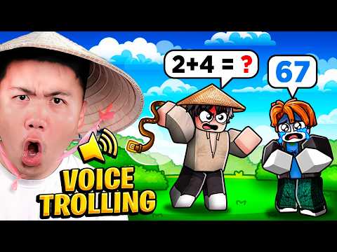 ROBLOX Asian Dad VOICE TROLLING Noobs (Again) thumbnail