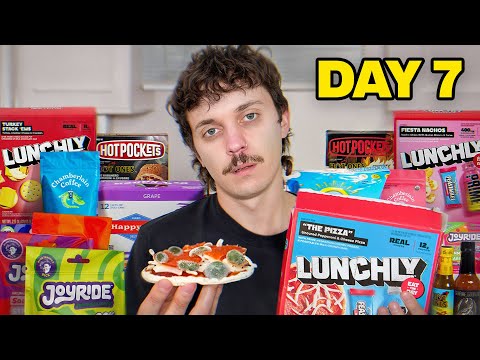 I Ate Only YouTuber Food Products for 1 Week thumbnail