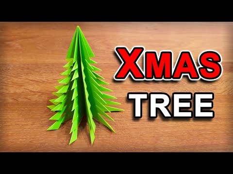 How To Make a 3D Paper Christmas Tree thumbnail