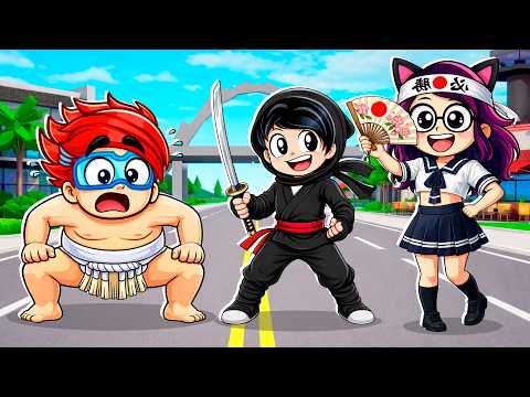 VIAJAMOS A JAPON en BROOKHAVEN con MI FAMILIA en ROBLOX | Karim Juega thumbnail