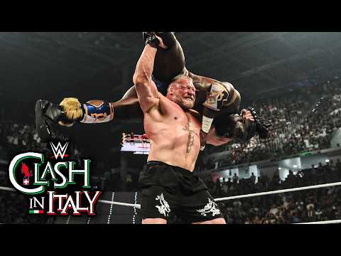 Oba Femi vs. Brock Lesnar: WWE Clash in Italy 2026 highlights thumbnail