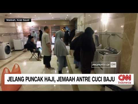 Jelang Puncak Haji, Jemaah Antre Mencuci Baju thumbnail