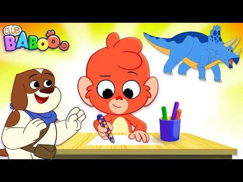 Learn to Draw a TIGER | Club Baboo Junior | 1 HOUR Fun Educational Videos for Kids | Drawing Colors thumbnail