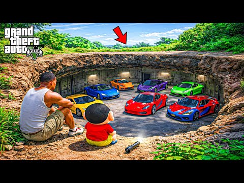 GTA 5 : Franklin & Shinchan Found a Secret Underground Supercar Collection!? | GTA 5 Bangla Gameplay thumbnail