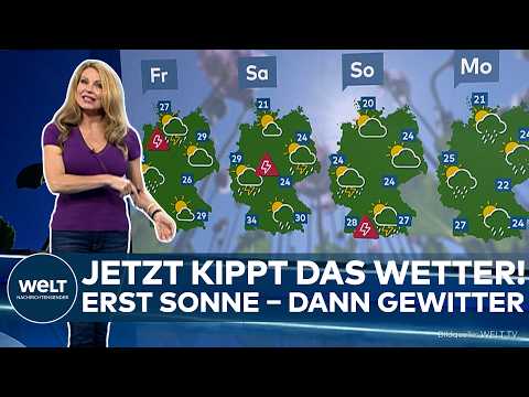 WETTERWENDE DEUTSCHLAND: Nach Sonne folgt Regen! Erst 16 Sonnenstunden – dann Schauer und Gewitter thumbnail