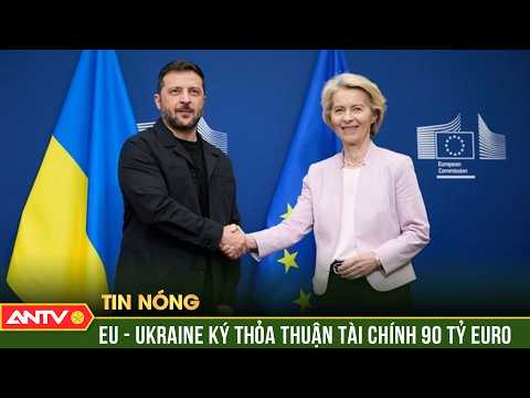 EU và Ukraine ký bản ghi nhớ về khoản vay 90 tỷ euro | ANTV thumbnail