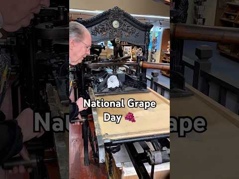 Printing a bunch of fruit that includes grapes for National Grape Day (May 27) thumbnail