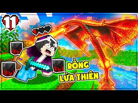 RỒNG LỬA THIÊN SIÊU CHÁY LỘ DIỆN‼️| Minecraft Vương Quốc Rồng #11 thumbnail