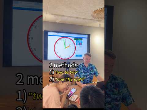 1:58 in English? ⏰?? TWO TO TWO? #learnenglish thumbnail
