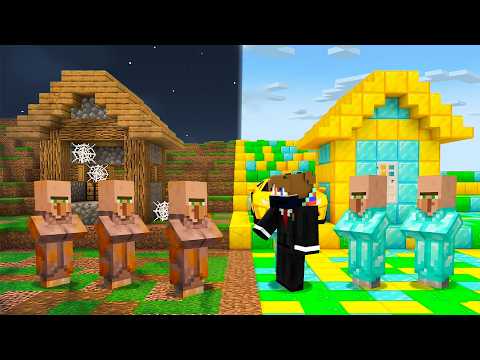 POOR vs RICH Village Battle in Minecraft thumbnail