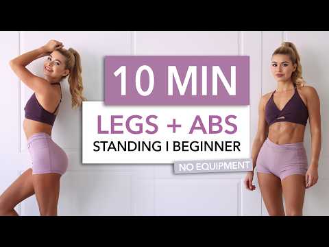 10 MIN STANDING ABS + LEGS - 2in1 - Beginner to Medium Level thumbnail