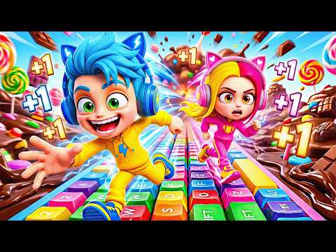 PARKOUR de TECLADOS DOCE E CHOCOLATE 🍭🍫 ROBLOX +1 Speed Keyboard Escape thumbnail