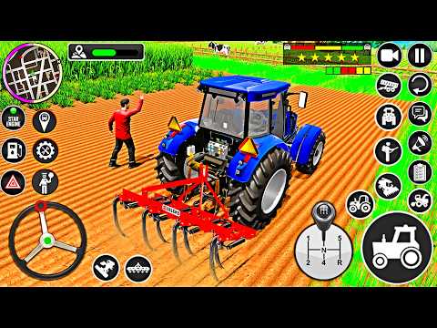 Village Tractor Farming Driving Simulator 3D - New Tractor Games - Android Gameplay thumbnail