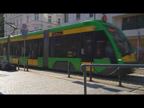 Poland, Poznań, tram 16 ride from Pl. Bernardyński to Os. Lecha thumbnail