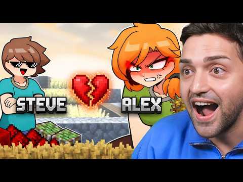 EN EĞLENCELİ MINECRAFT ANİMASYONLARINI İZLEDİM! ( ALEX & STEVE ) thumbnail
