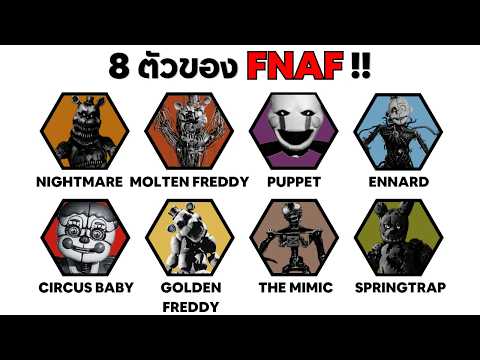 8 ตัวของ FNAF ที่น่ากลัวที่สุด!!! thumbnail